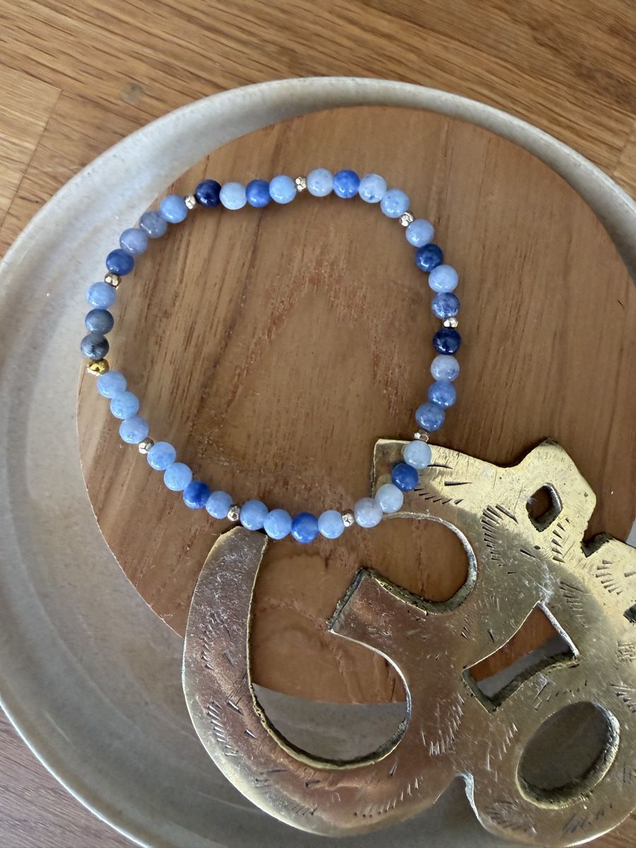 Bracciali & Braccialetti: Armbändeli Aventurin Blau – Nuovo e nell'imballaggio originale da Meilen venduto da NHirs96