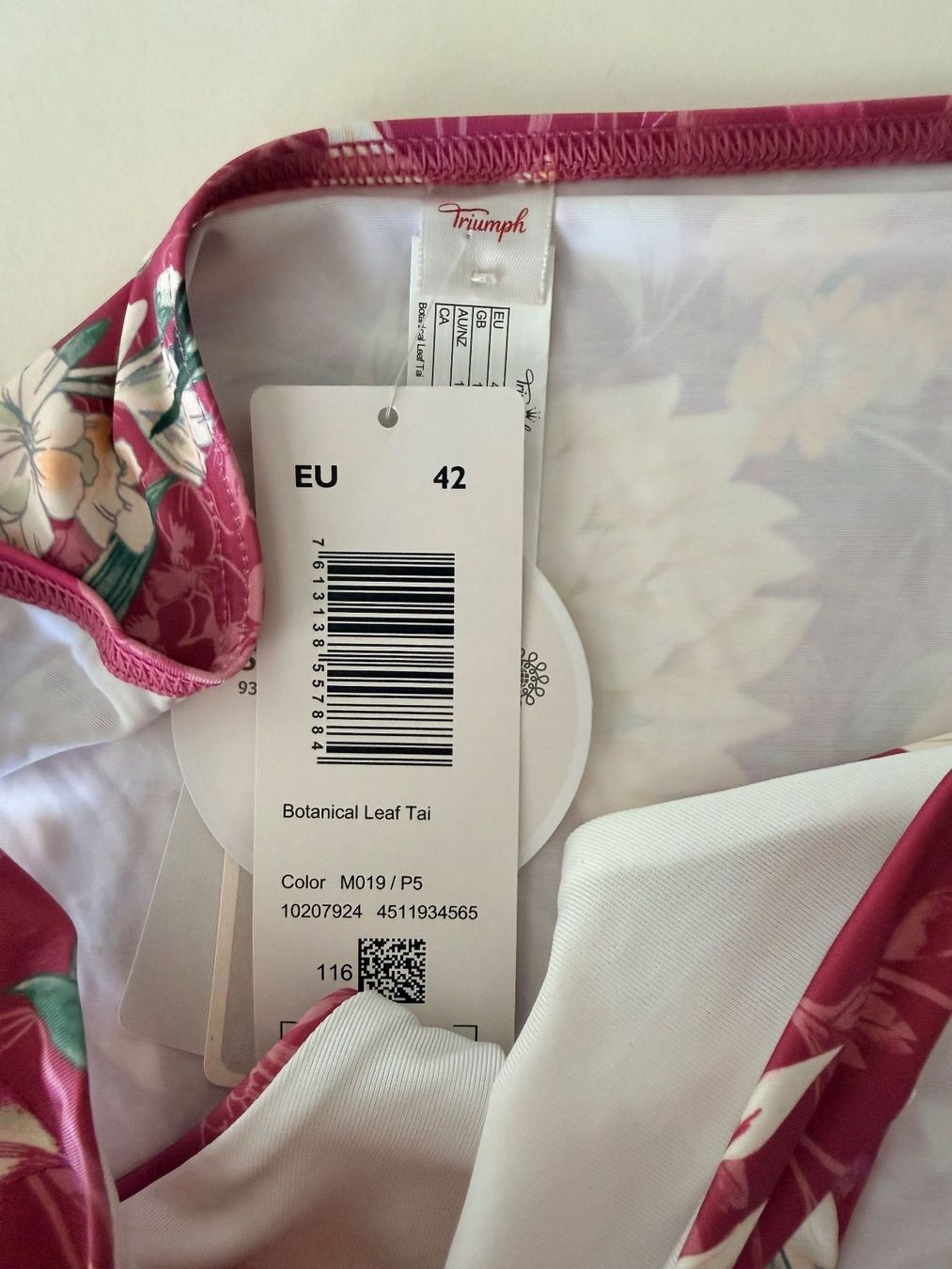 Triumph Costumi da bagno & Bikini: TRIUMPH, Bikini Tai BOTANICAL LEAF, Grösse 42, Rosa/Blumen – Nuovo e nell'imballaggio originale da Rudolfstetten venduto da gst_g7xl 1