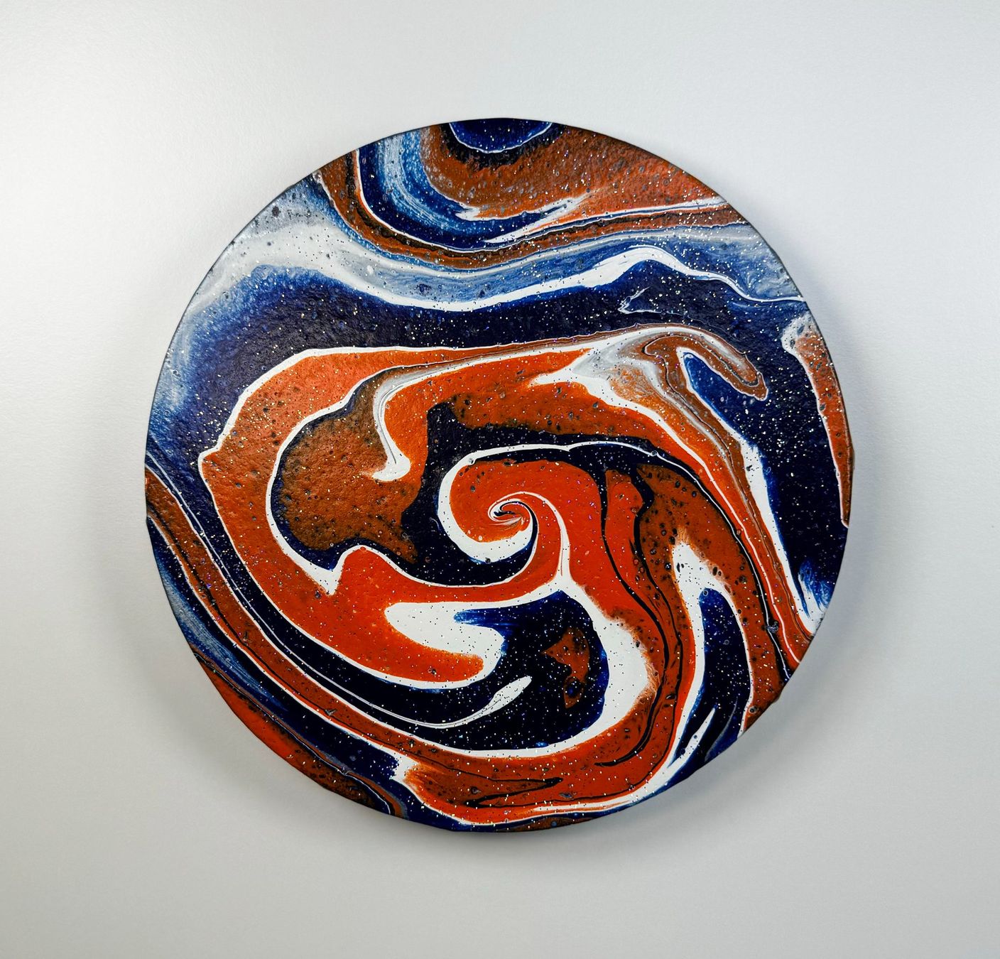 Dipinti: Acryl-Flüssigmalerei, kreisförmig – Usato da Schlieren venduto da MayaSheng1983