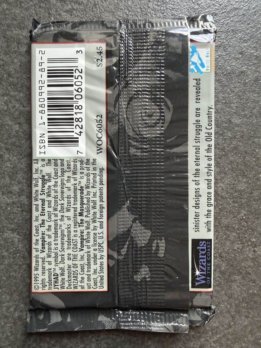 Carte collezionabili: Jyhad/Vampire 4 Booster Packs – Usato da Zürich venduto da cENS0R 3
