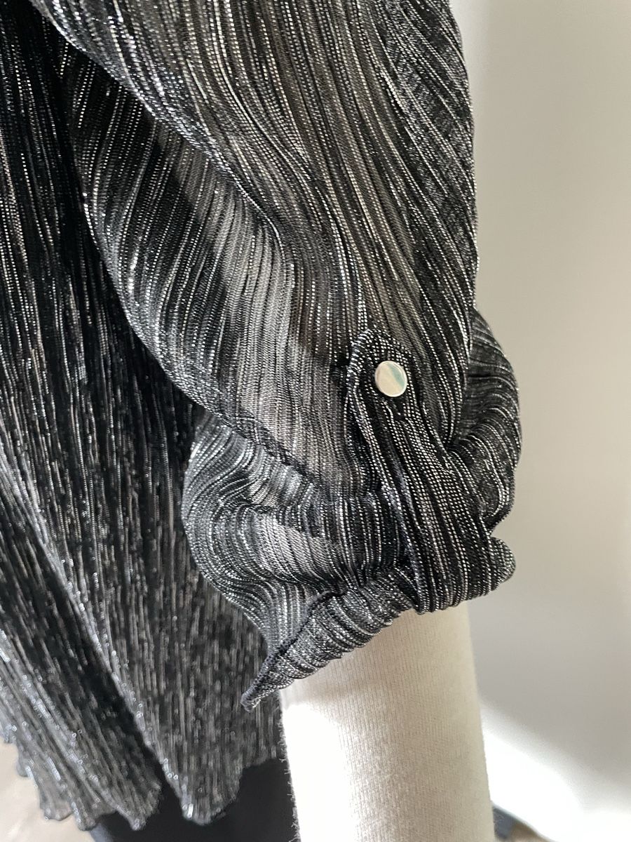 Vestiti: Festliches Kleid, Gr. 48, Schwarz/Silber Optik – Usato da Schwerzenbach venduto da Muffi01 1