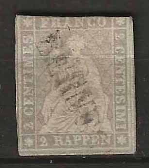 Alle Briefmarken: CH021g - Strubel 21g obl. – Gebraucht aus Trélex von Phil_Albert
