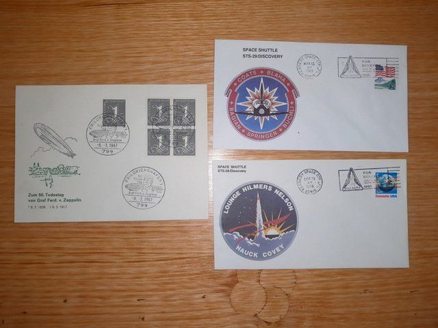 Tous les timbres: Ersttagsbriefe Zeppelin und Space Shuttle – D'occasion à St.Gallen par Stocken64