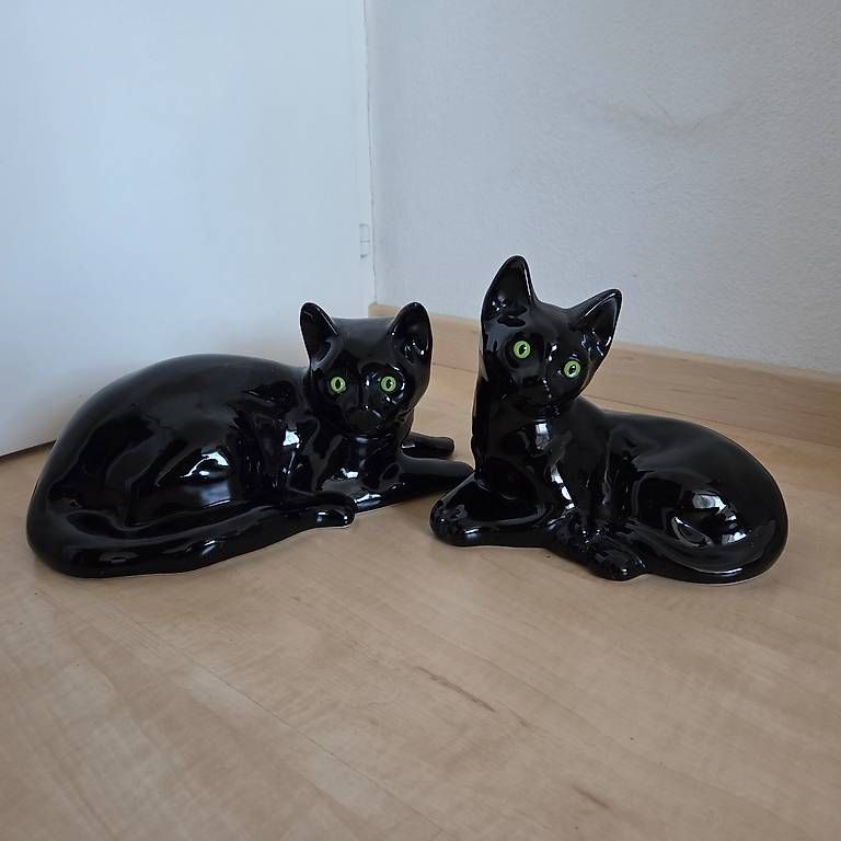 Tutte le decorazioni: Katzen schwarz aus Keramik – Nuovo (secondo la descrizione) da Zug venduto da Sunshine_113