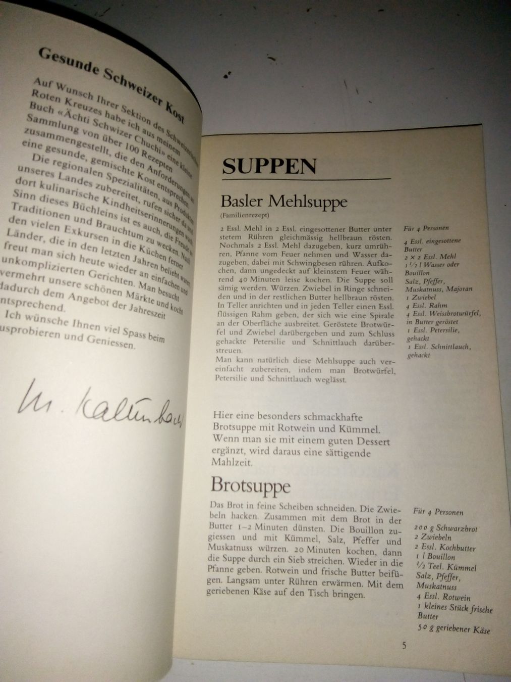 Libri: Ächti Schwiizer Chuchi -Gesunde Schweizer Kost M. Kaltenbach – Usato da St.Gallen venduto da elk2022 4