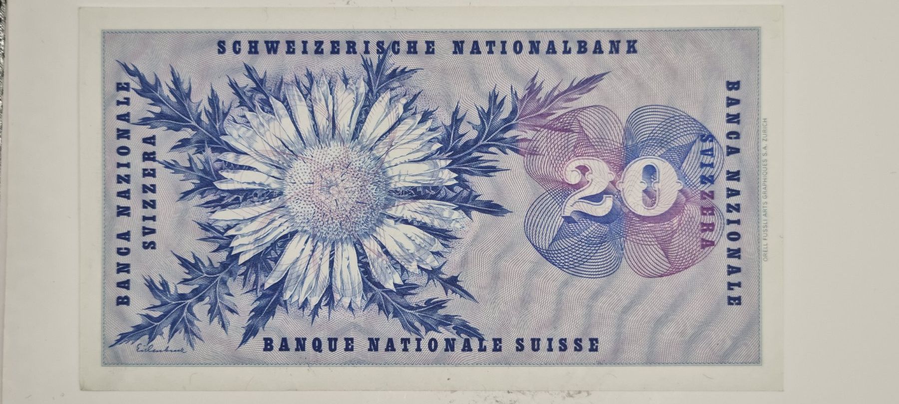 Banconote: Note 20 FR 1961 ungefaltet – Nuovo e nell'imballaggio originale da Bure venduto da chap981 1