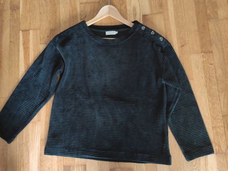 Pullover Cord grün tannengrün, Velours, Gr.XS, Cyrillus