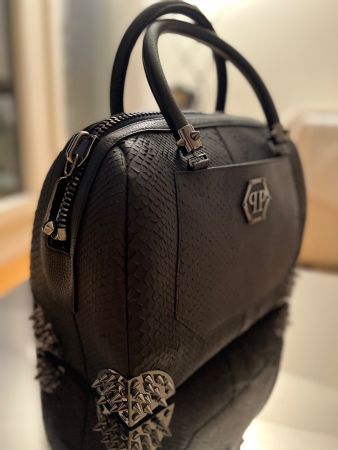 PHILIPP PLEIN Python Bag in Black! NEU! Storepreis 3800 Euro