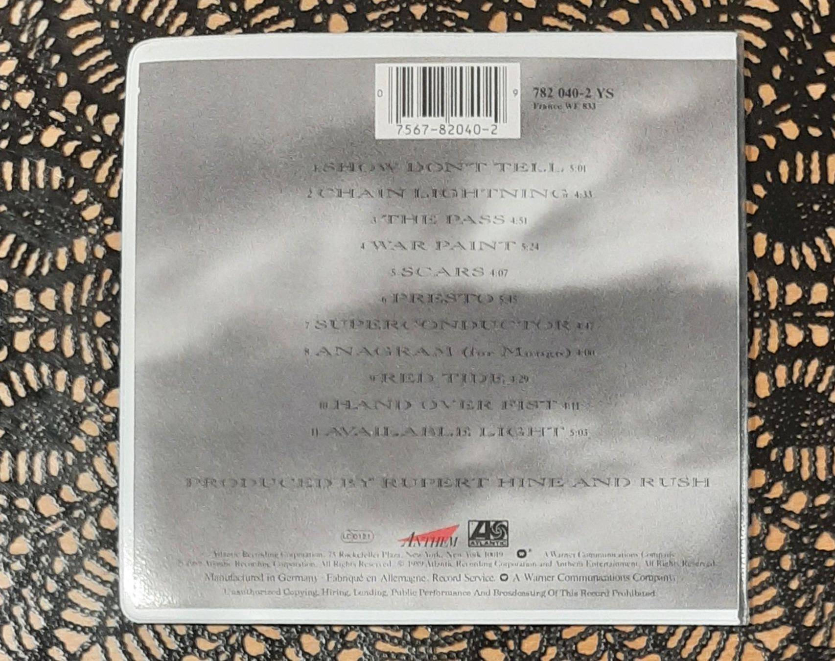 CDs: Rush - Presto, CAN Prog.Rock CD Album 1989 – Gebraucht aus Schönenberg TG von Gregordini 1