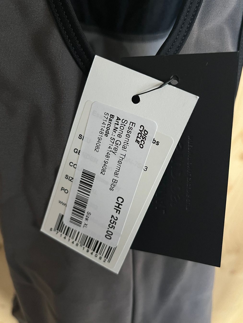 Pas Normal Studios Pantaloni: % Pas Normal Studios Men's Essential Thermal Bibs - Grey XL – Nuovo e nell'imballaggio originale da Bern venduto da Disco_Cycle 2