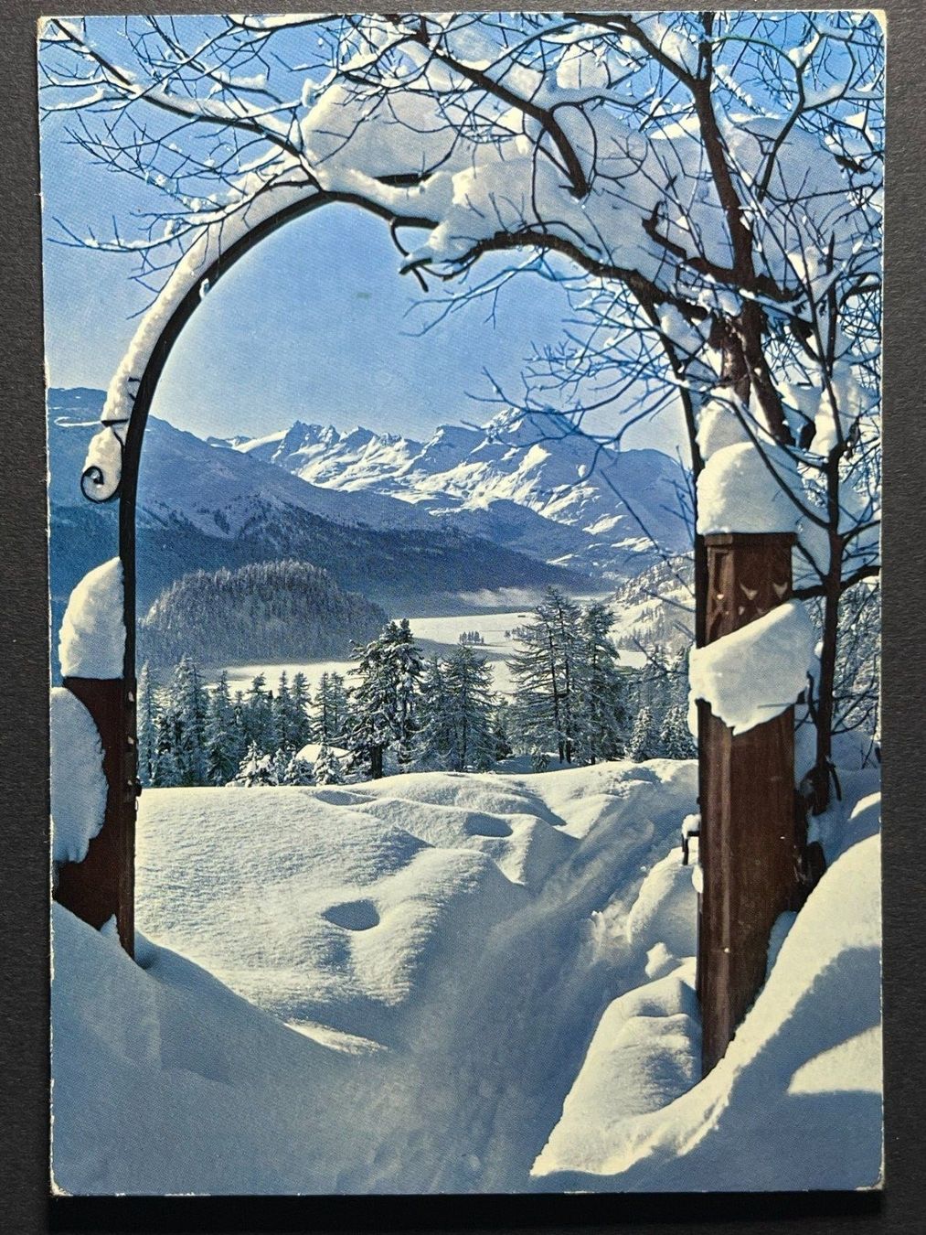 Cartoline postali: St. Moritz - Suvretta - im Schnee – Usato da Steg VS venduto da _vinci_