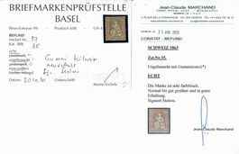 SITZ HELVETIA <626> 60RP No 35 (*) 2 BEFUNDE