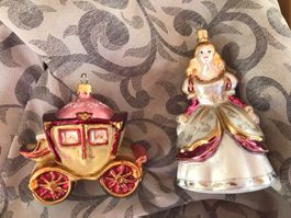 Aschenputtel u. seine Kutsche Prinzessin Christbaumschmuck