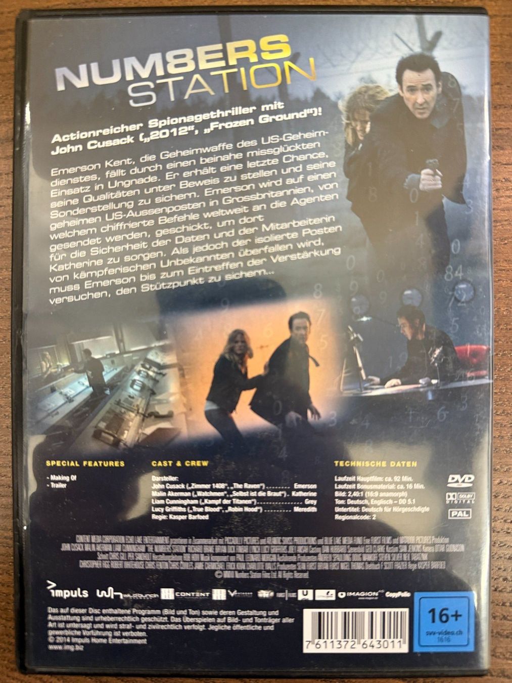 Tutti i DVDs: Numbers Station – Usato da Zürich venduto da FilmFreunde 1