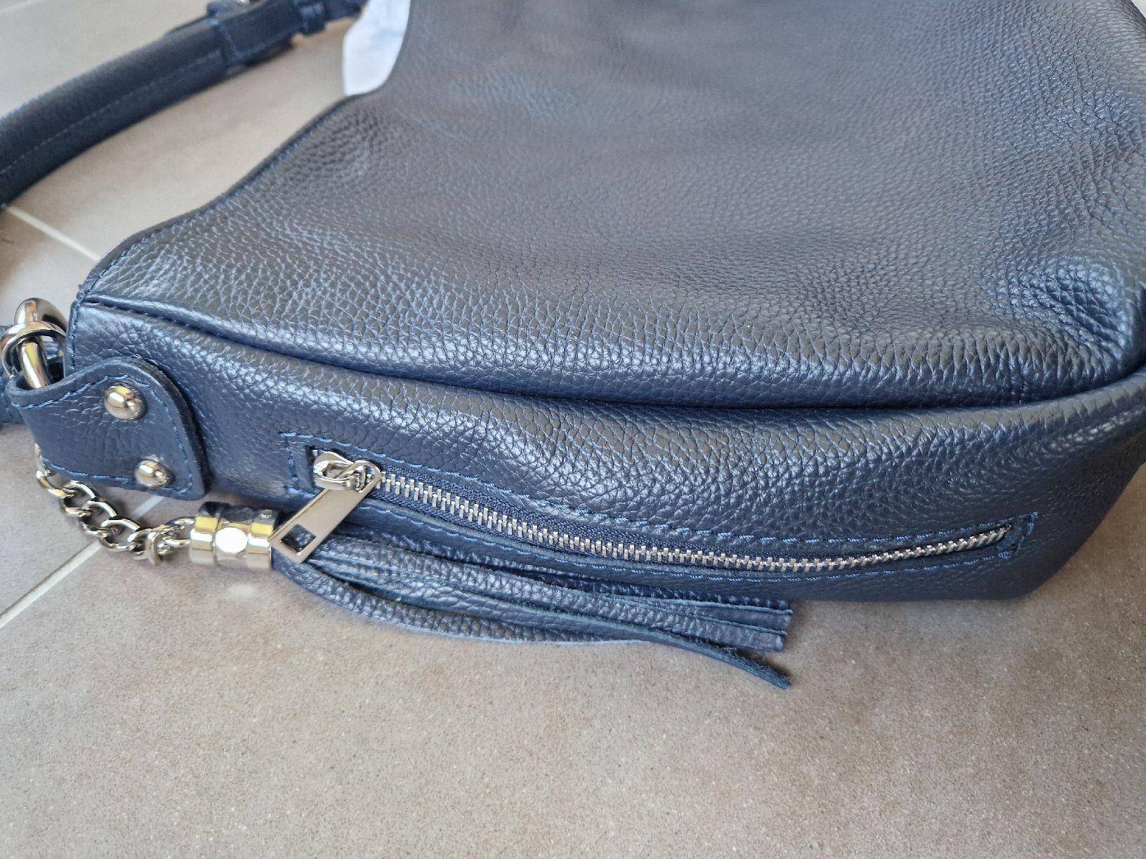 Borse da donna: Anna Morellini Tasche Leder dunkelblau – Usato da Lichtensteig venduto da Cocabana_16 6