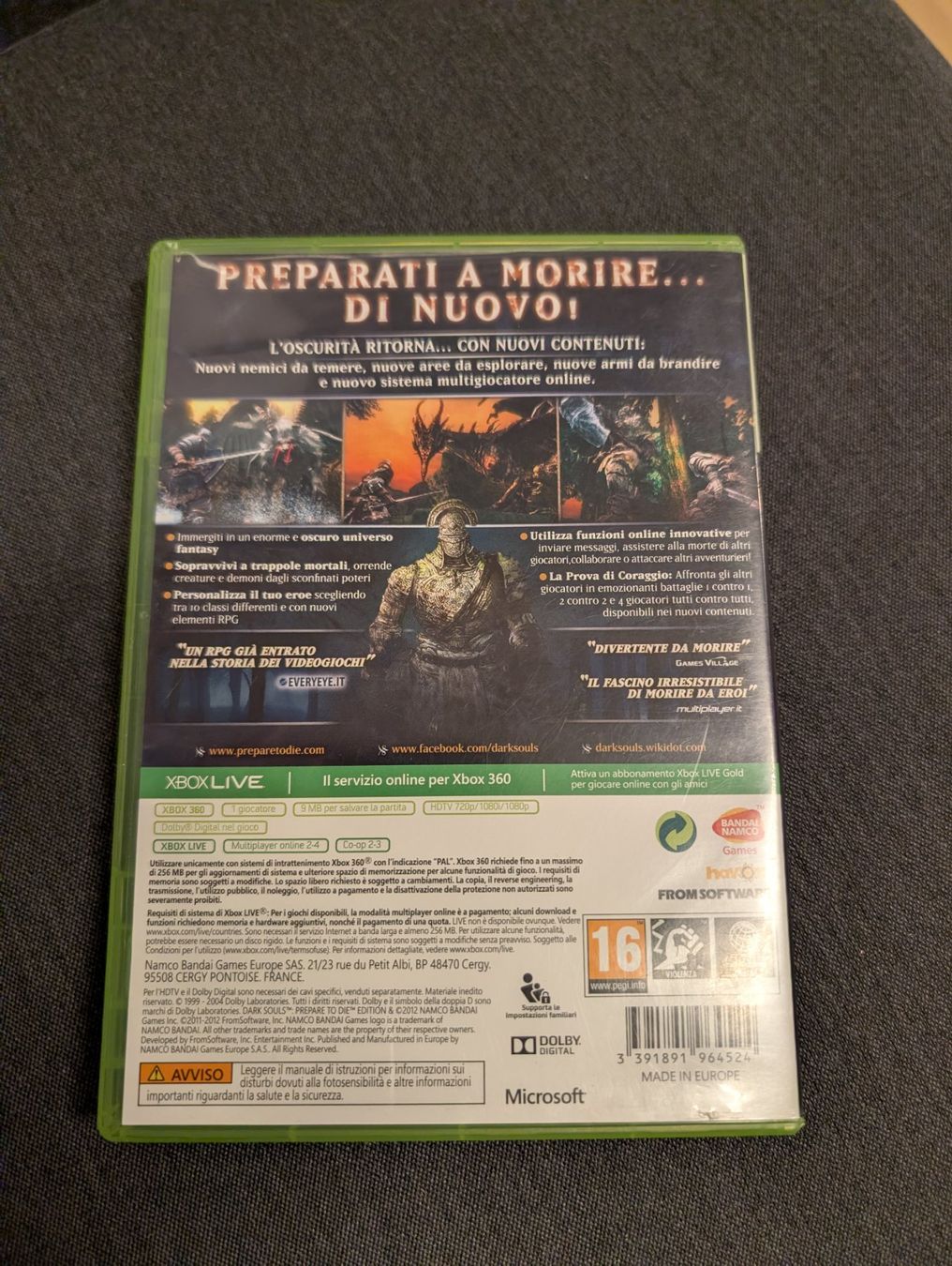 Jeux: Dark souls Microsoft Xbox 360 – D'occasion à Giubiasco par Tici__nerd_Giubiasco 1