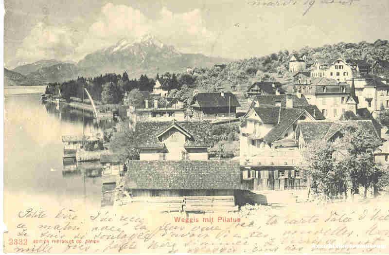 Cartoline postali: Weggis + 1902 – Usato da Emmenbrücke venduto da teestube