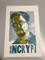 Portrait Edward Snowden von CumberSome Multiples 40/100