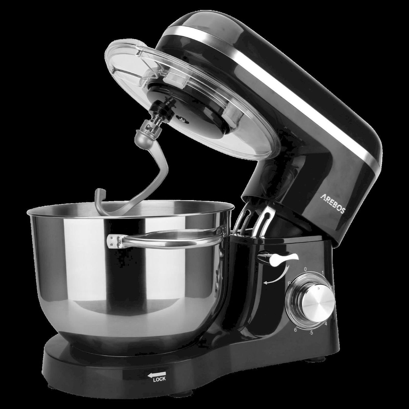Elettrodomestici da cucina: Arebos Küchenmaschine 1500W schwarz – Nuovo e nell'imballaggio originale da Bottighofen venduto da zaap 1