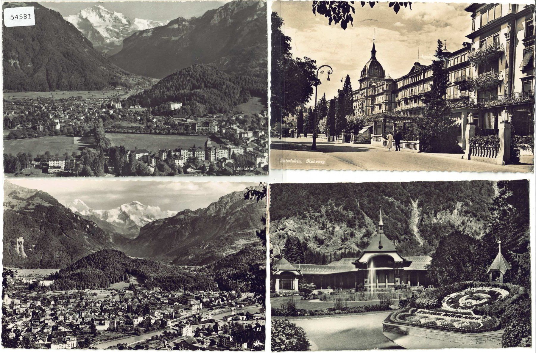 Cartoline postali: 4 AK - Interlaken – Usato da Ettingen venduto da Kartenplanet