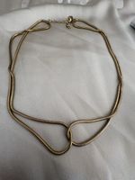 PURELEI Halskette goldfarben zweireihig mit Knoten