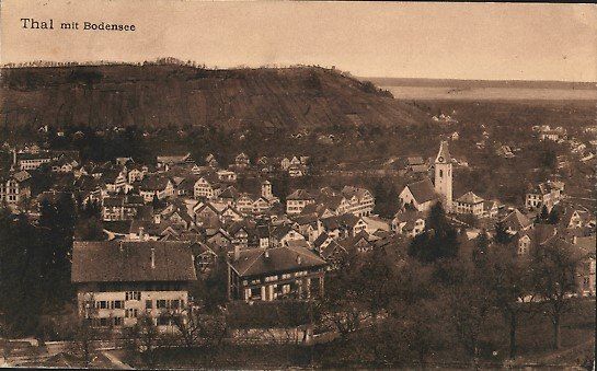 Cartoline postali: Thal SG Flugaufnahme ,  1912 – Usato da Solothurn venduto da Bepposol