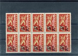1935 Flugp. Nr. 19a 10er Streifen postfr