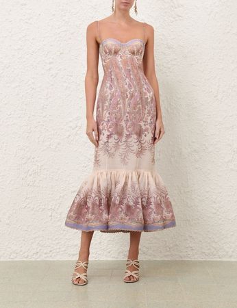 Silk Linen Maxi Dress