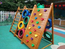 32x Kinder Klettersteine Kletterwand Set