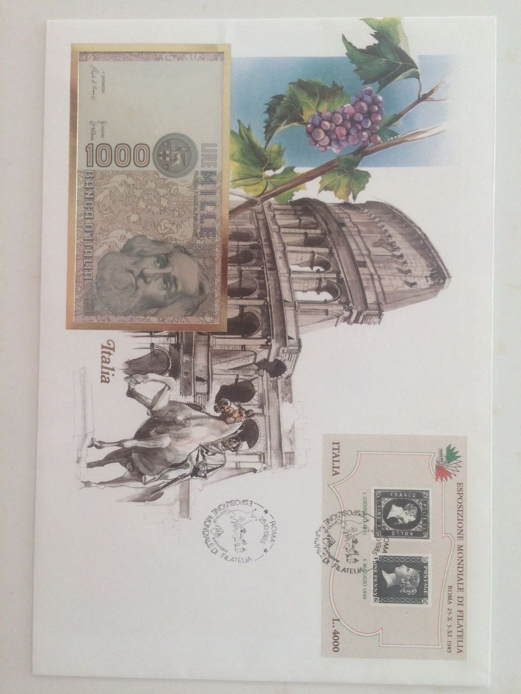 Banknoten: Banknotenbrief Italien – Neu und originalverpackt aus Muralto von Alex1912