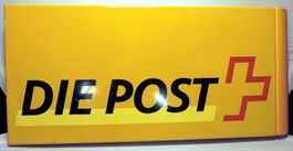 grosses, altes "Die Post" Emailleschild