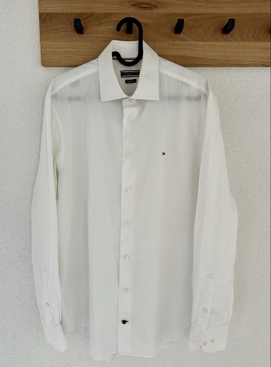 Tommy Hilfiger Camicie: Tommy Hilfiger Herren Hemd Weiss Grösse M – Usato da Bubendorf venduto da nebraska15