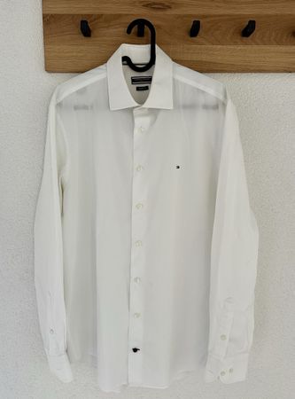Tommy Hilfiger Herren Hemd Weiss Grösse M