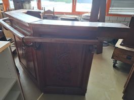 Rustikale Bar mit Spüle, Holz, ideal für Partyraum
