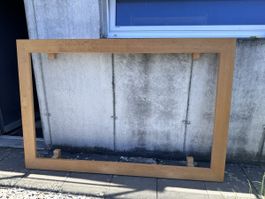 Holz-Bettgestell und Lattenrost für Matrazze 120cm x 200cm 