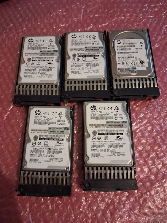 Lot De 5 Disques Durs 3.5" - Pour Pièces Détachées/défectueux - Récupération Données Ou Réparation