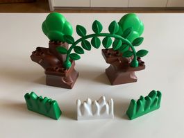 LEGO - DUPLO - 2 - BAUMSTAMM - MIT - PFLANZEN