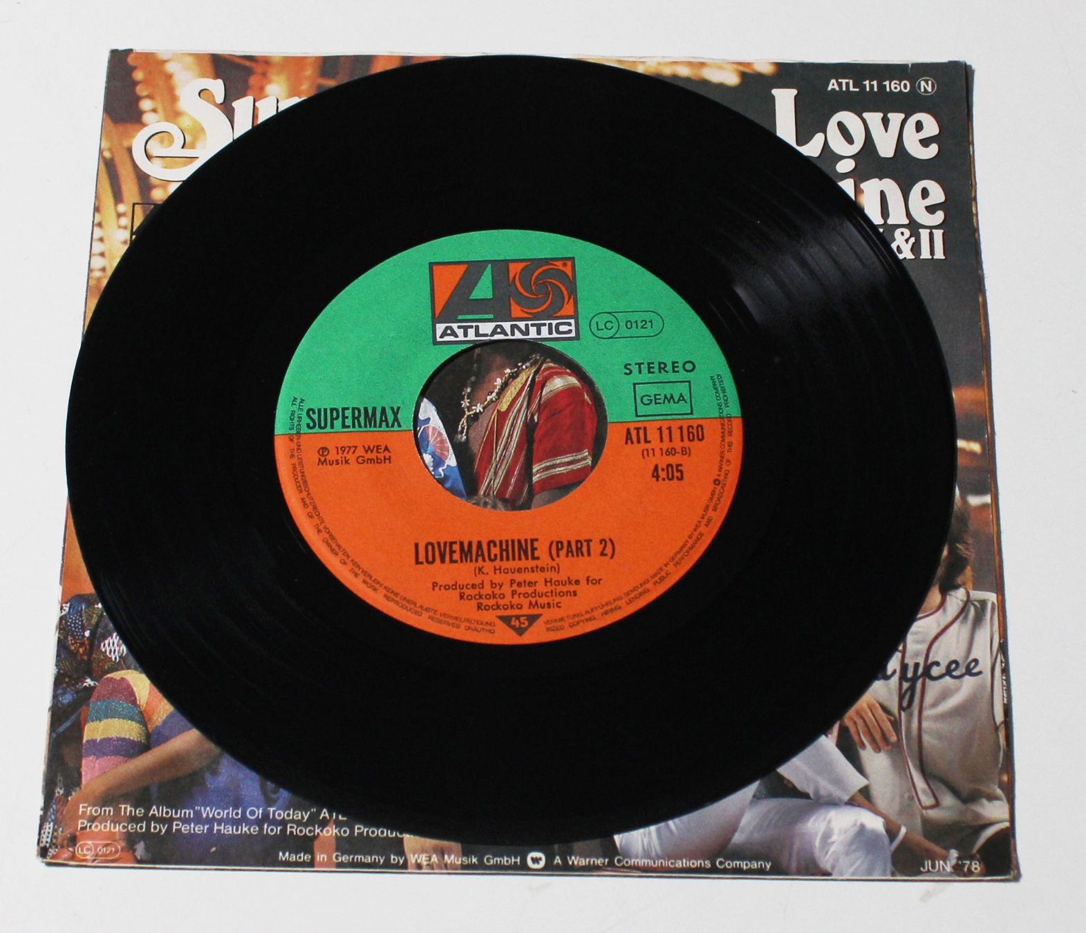 Dischi in vinile: 7" SUPERMAX - LOVE MACHINE Pt. I & II 1978 – Usato da Brüttisellen venduto da Collector-Corner 3