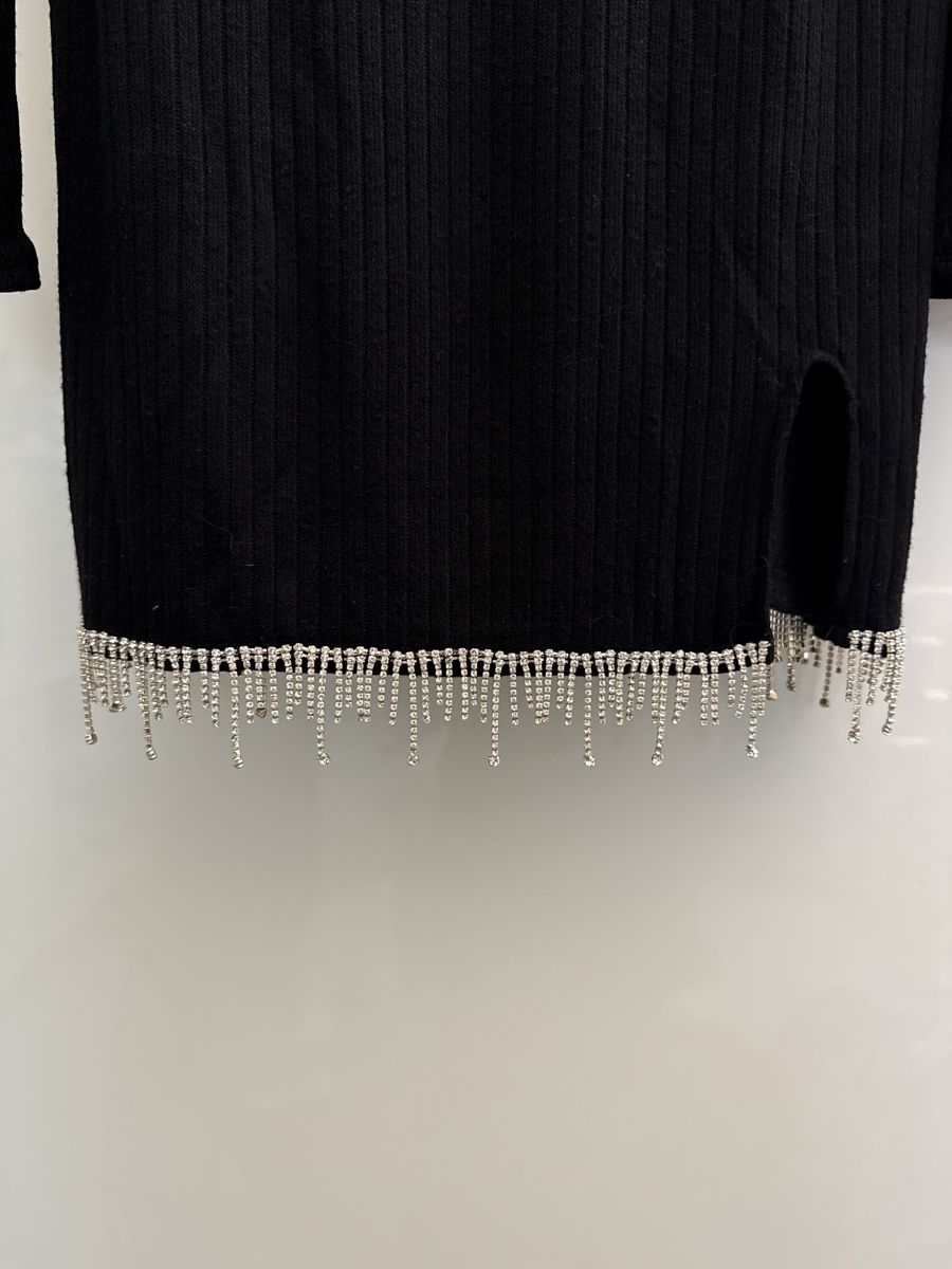 Zara Vestiti: Zara Strickkleid mit Strassbordüre Gr.L – Usato da Winkel venduto da _OachKatzerl_ 2