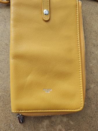 Handytasche Picard gelb, Leder neuwertig