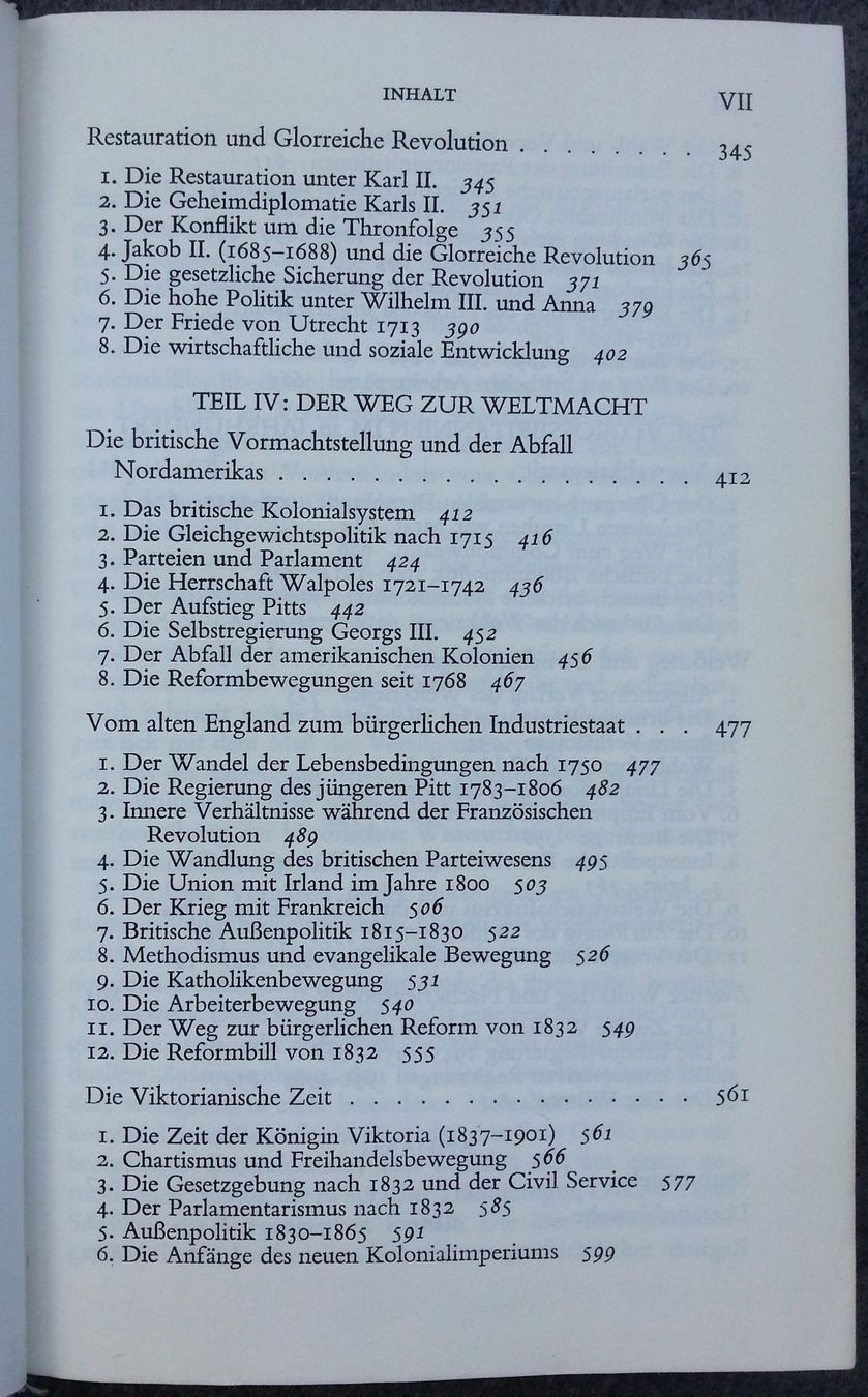 Libri: Geschichte Englands, 1. Auflage 1968 – Usato da Oberriet SG venduto da ganesh435 6
