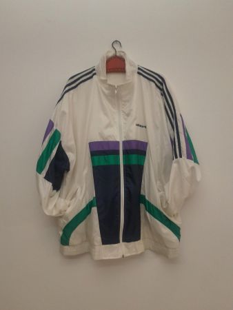Vintage Adidas Trainerjacke / Windbreaker - GR L/XL