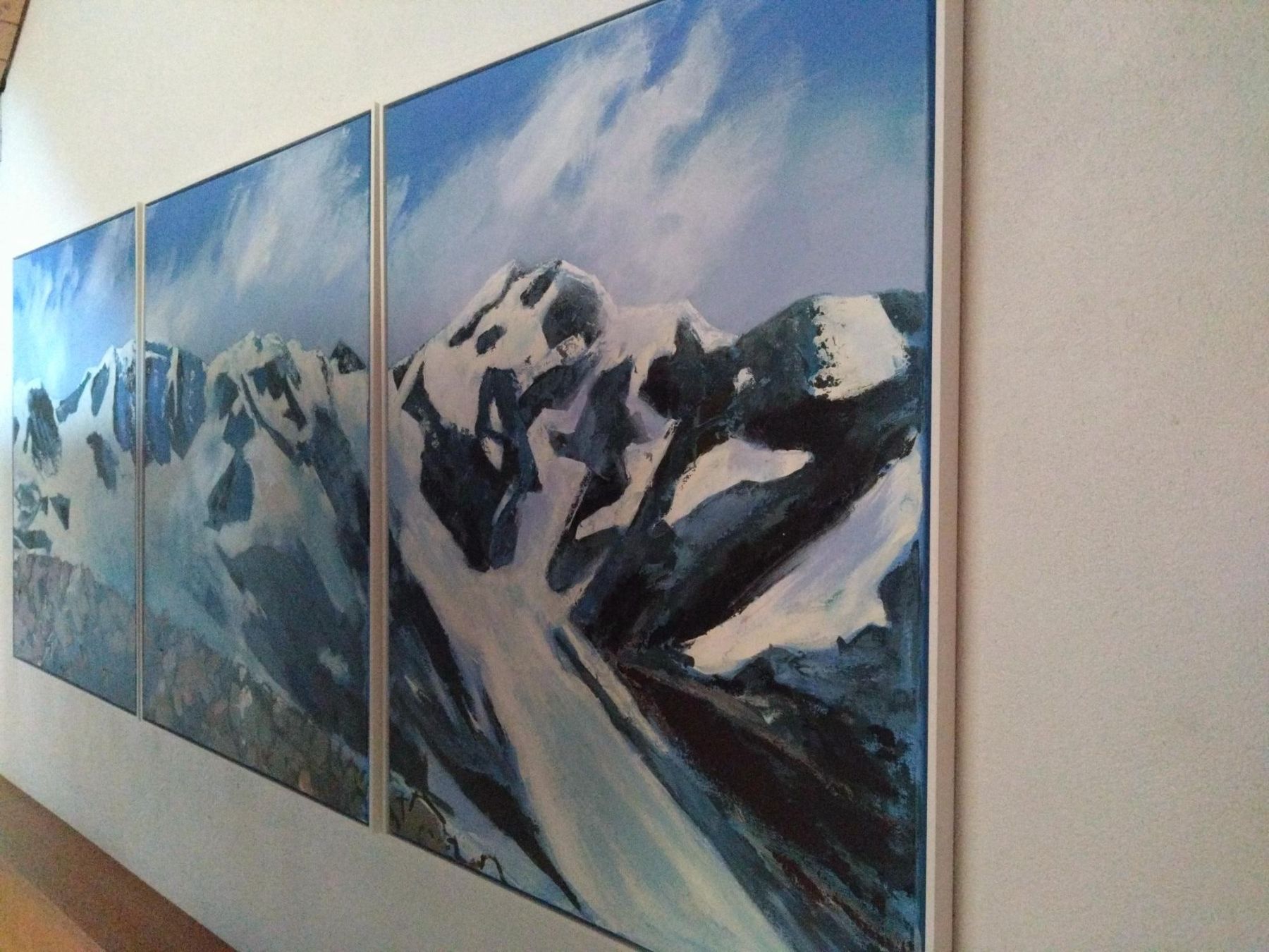 Dipinti: Engadin, Bild Claire Hoerdt Berninagruppe – Usato da Maienfeld venduto da ilaus 1