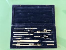 Antikes Zirkelset der Firma Kern & Co (Schweiz)