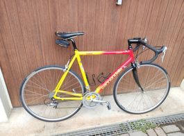 Rennvelo Cannondale mit Compi, Ersatzschlauch u. Schuhe (42)