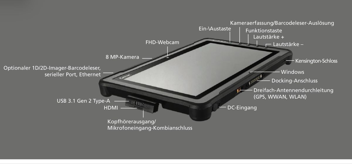 Tablet PC: Getac F110 G5 fully rugged tablet – Gebraucht aus La Tour-de-Trême von ValGruyere 4