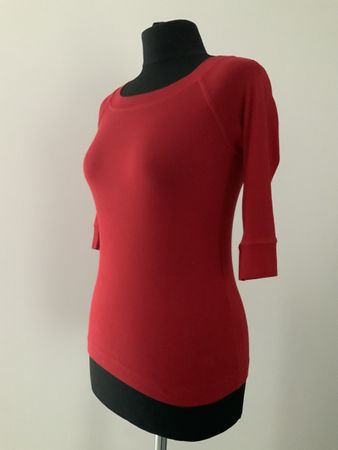 Marc Cain Sports Shirt rot 3/4 Arm Grösse N2 guter Zustand