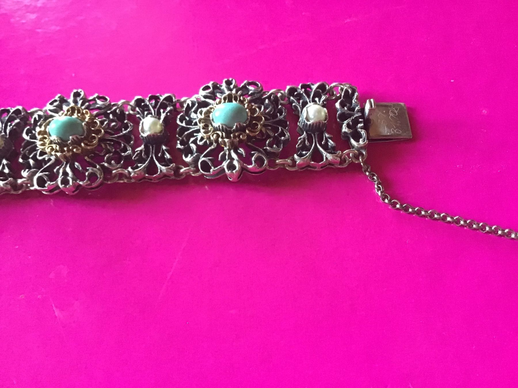 Bracciali & Braccialetti: Altes prunkvolles Silber Armband – Usato da St. Gallen venduto da Goldlilly 4