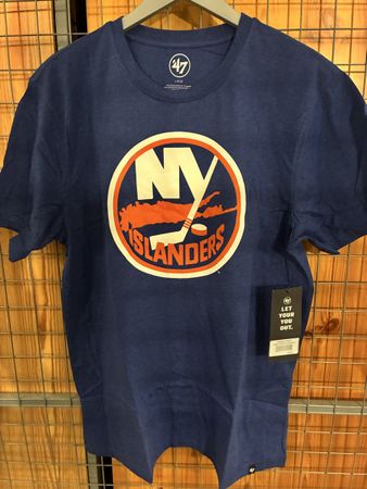 Neues New York Islanders T-Shirt, Grösse L, Blau 45