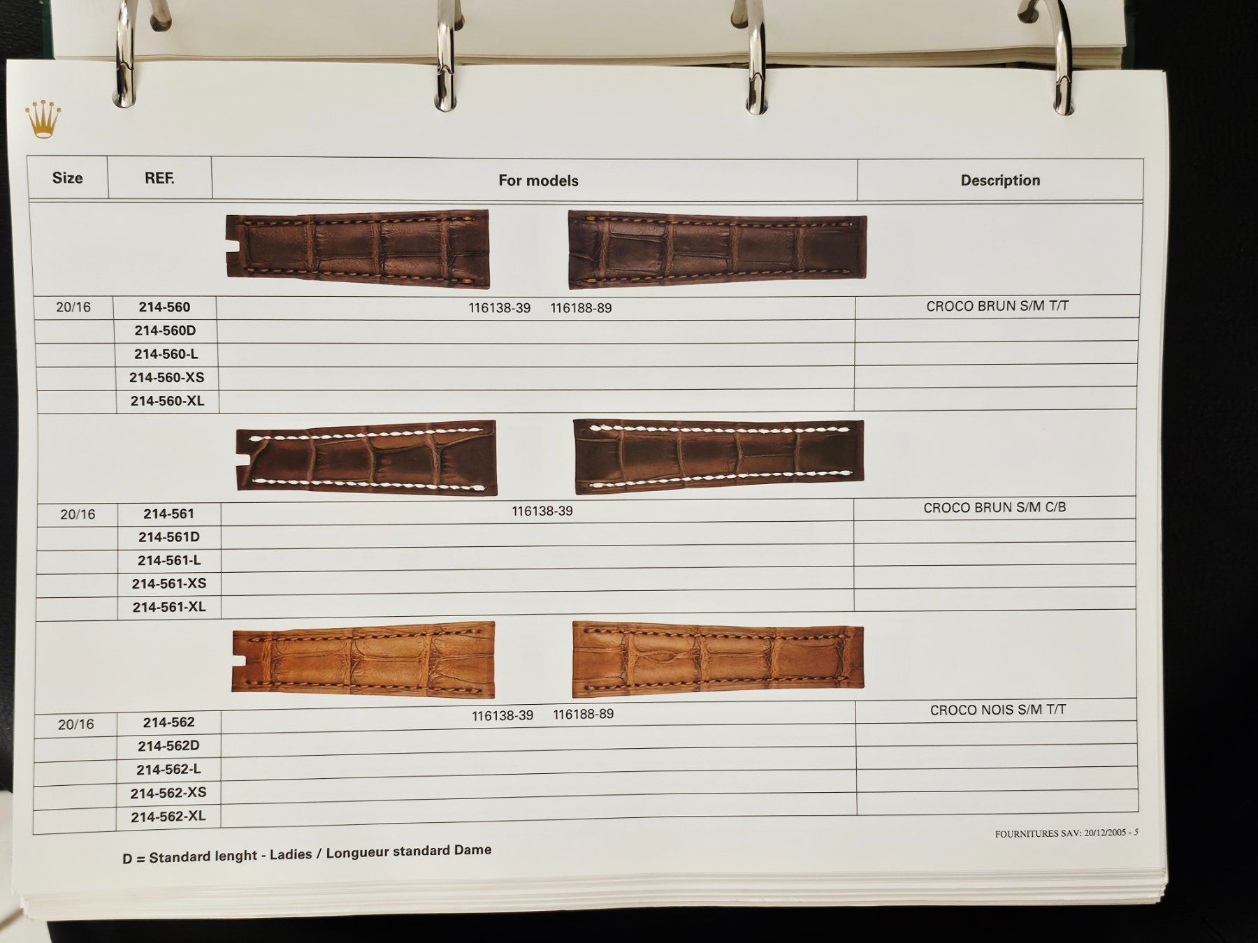 Libri: Rolex Ersatzteilkatalog R8 Bänder Bracelets – Usato da Bassersdorf venduto da AnkerWatch 8